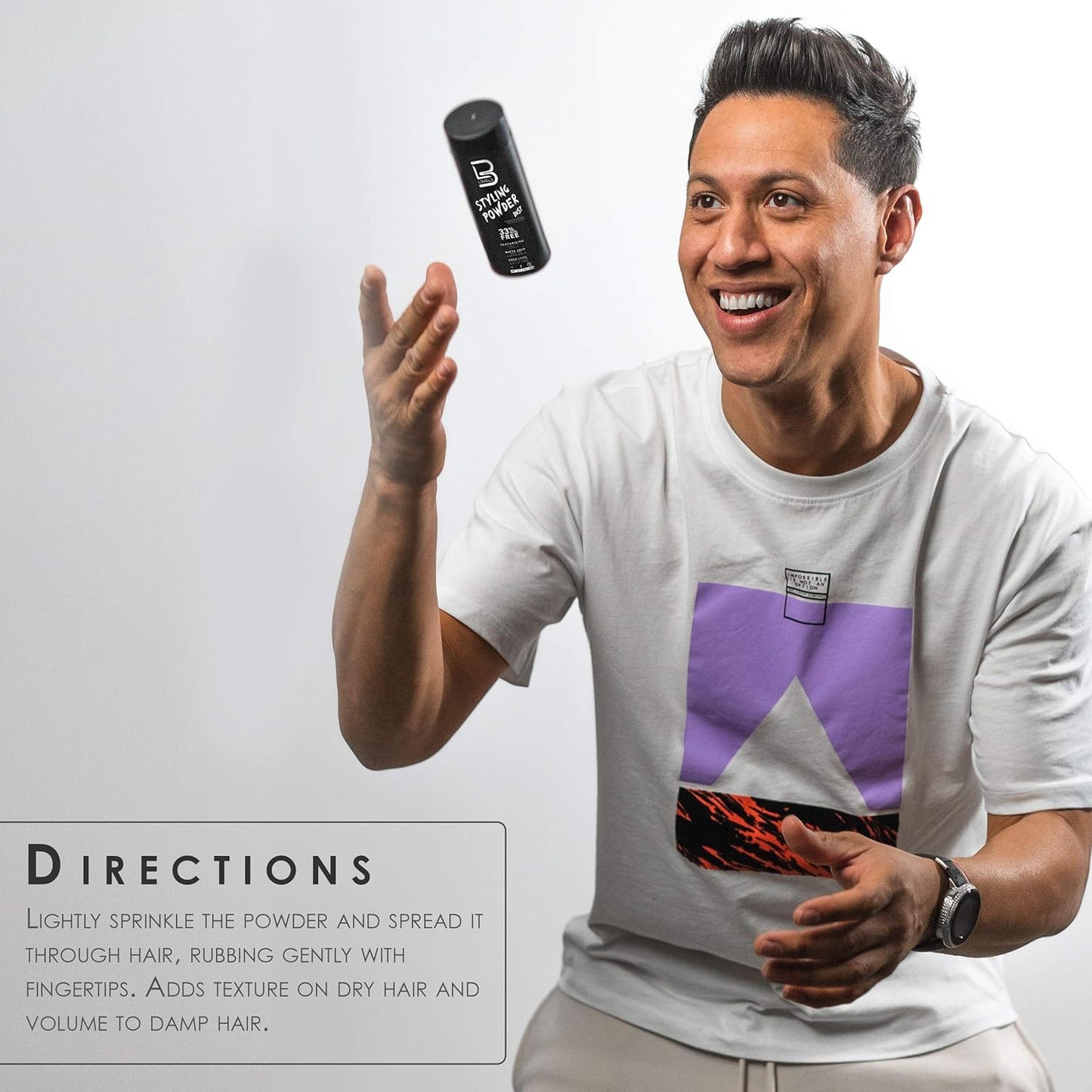 L3 Poudre coiffante Level 3 - Aspect naturel - Facile à appliquer sans huile ni résidus gras - Offre une finition mate (30 g)