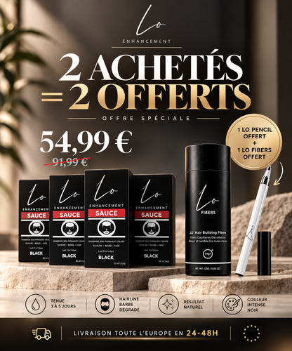 LO SAUCE CRAZY DEAL - 2 ACHETÉS =2 OFFERTS (2BUY=2 FREE) + 1 LO PENCIL OFFERT + 1 Fibres LO