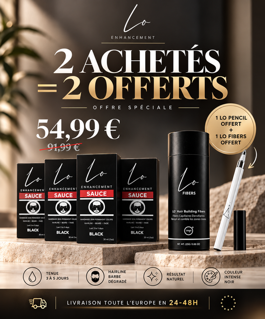 LO SAUCE CRAZY DEAL - 2 ACHETÉS =2 OFFERTS (2BUY=2 FREE) + 1 LO PENCIL OFFERT + 1 Fibres LO
