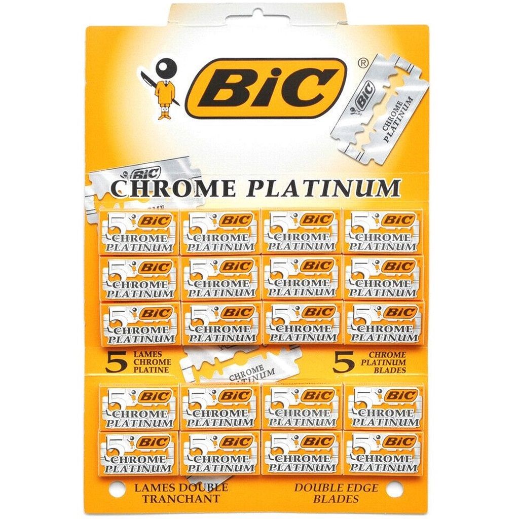 Lames BiC Chrome Platinum Double Edge Blade - 100 Lames (blades)