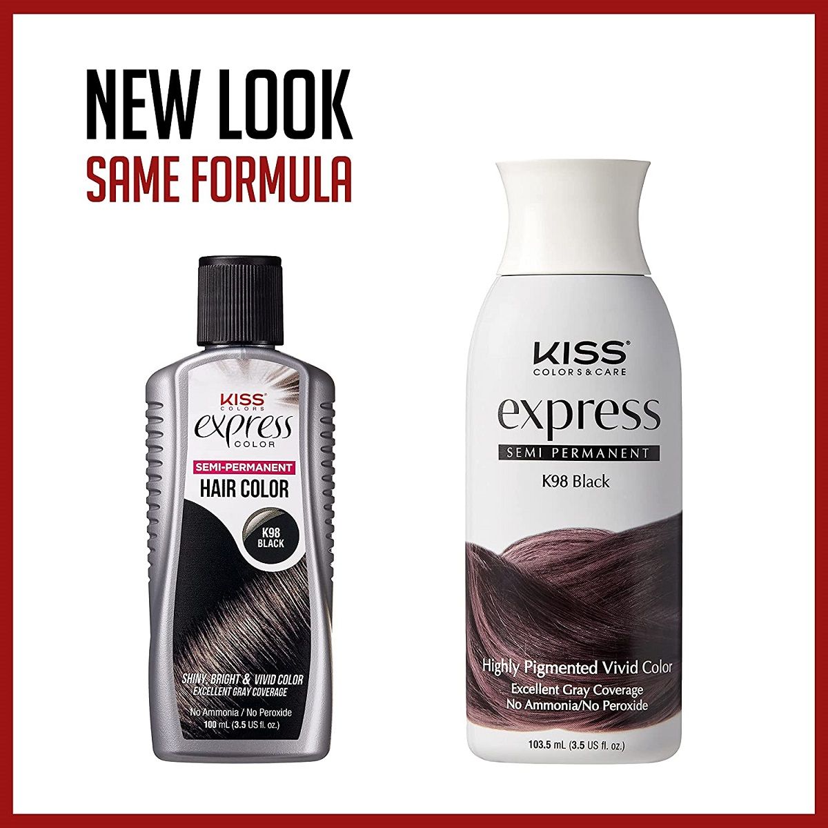 Kiss Express - Semi Permanent Hair Color BLACK (Noir)