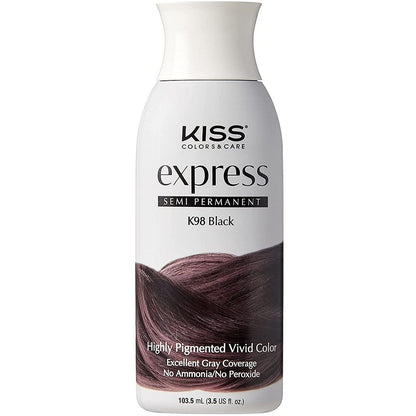 Kiss Express - Semi Permanent Hair Color BLACK (Noir)