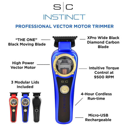 Stylecraft Pro Instinct Professional Vector Motor Trimmer with Intuitive Torque Control - Tondeuse de Finition (Dual Voltage)