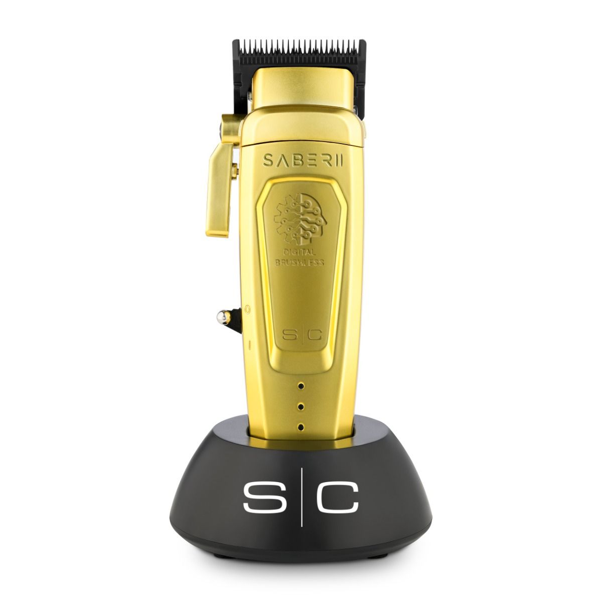 Stylecraft Pro SABER II Professional Metal Clipper with Digital Brushless EON Motor - Gold - Tondeuse de Coupe