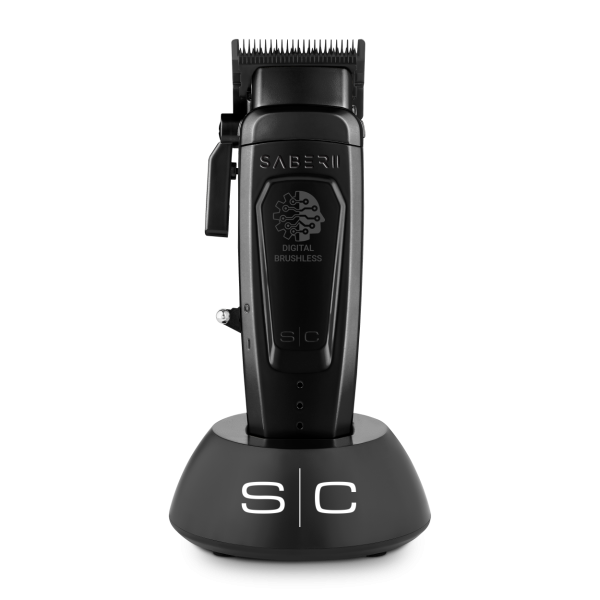 Stylecraft Pro SABER II Professional Metal Clipper with Digital Brushless EON Motor - Black - Tondeuse de Coupe