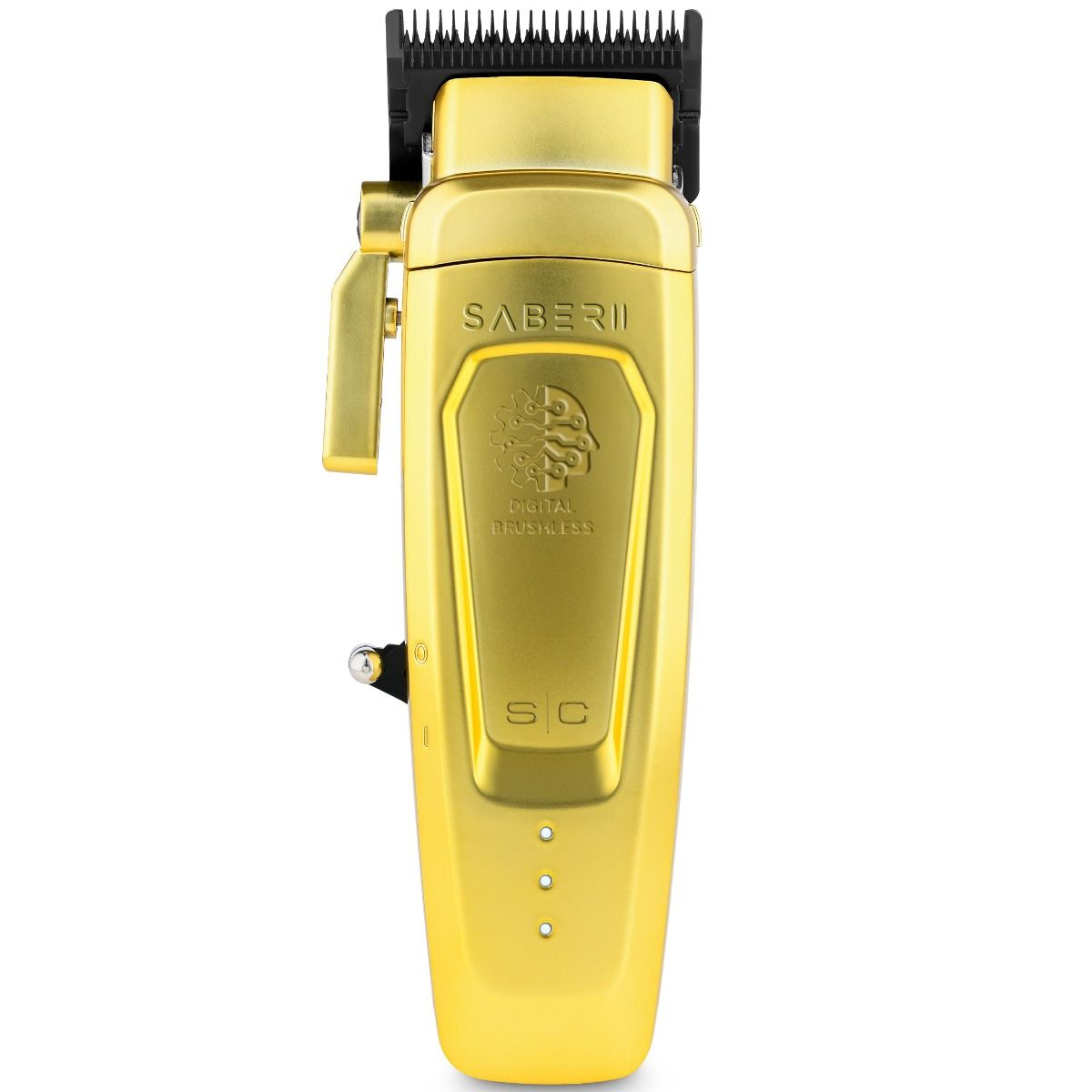 Stylecraft Pro SABER II Professional Metal Clipper with Digital Brushless EON Motor - Gold - Tondeuse de Coupe