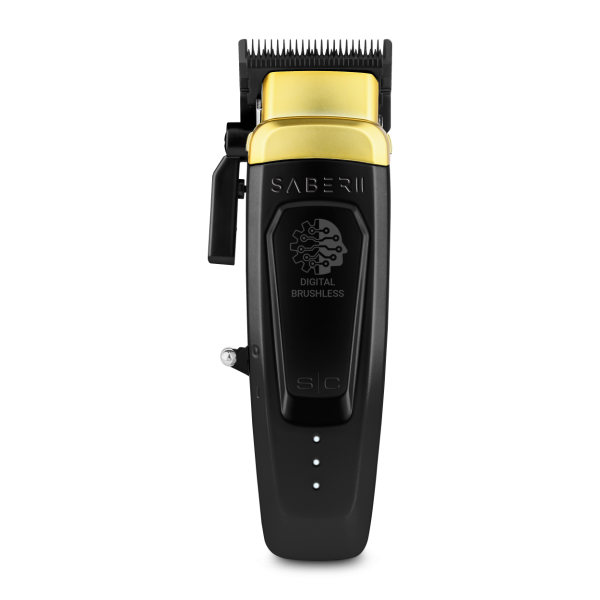 Stylecraft Pro SABER II Professional Metal Clipper with Digital Brushless EON Motor - Black - Tondeuse de Coupe