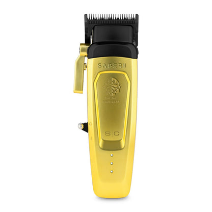 Stylecraft Pro SABER II Professional Metal Clipper with Digital Brushless EON Motor - Gold - Tondeuse de Coupe