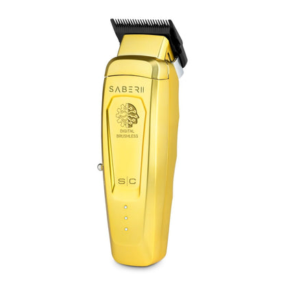 Stylecraft Pro SABER II Professional Metal Clipper with Digital Brushless EON Motor - Gold - Tondeuse de Coupe