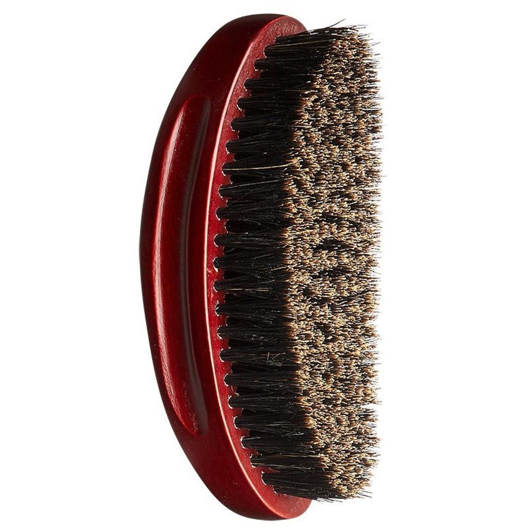 Red by Kiss X Bow Wow Premium 100% Boar Bristles Curved Palm Brush - Soft Brosse pour Waves