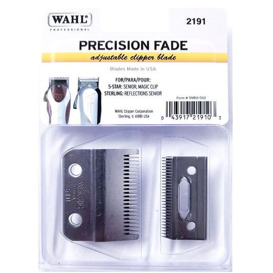 Wahl Precision Fade Adjustable Clipper Blade For 5 Star Senior, Magic Clip, Sterling - Lame de rechange WAHL