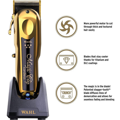 Wahl 5 Star Gold Cordless Magic Clip - Tondeuse de coupe (Dual Voltage)
